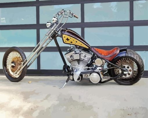 Chopper Motorbike Diamond Painting