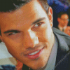Close Up Taylor Lautner Diamond Painting