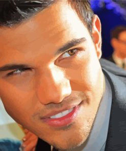 Close Up Taylor Lautner Diamond Painting