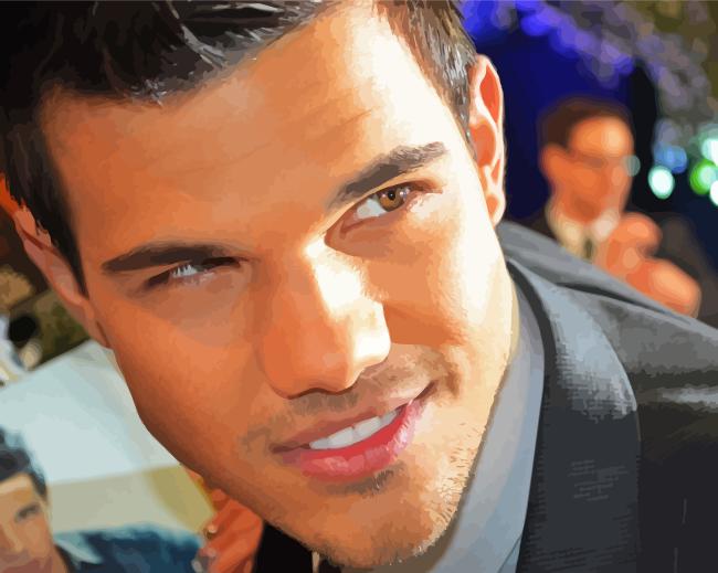 Close Up Taylor Lautner Diamond Painting