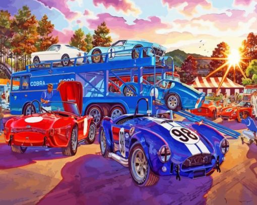 Cobra Le Mans Cars Diamond Painting