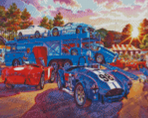 Cobra Le Mans Cars Diamond Painting