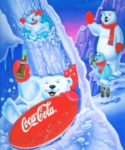 Coca Cola Polar Bears Diamond Painting