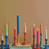 Colorful Candle Holders Diamond Painting