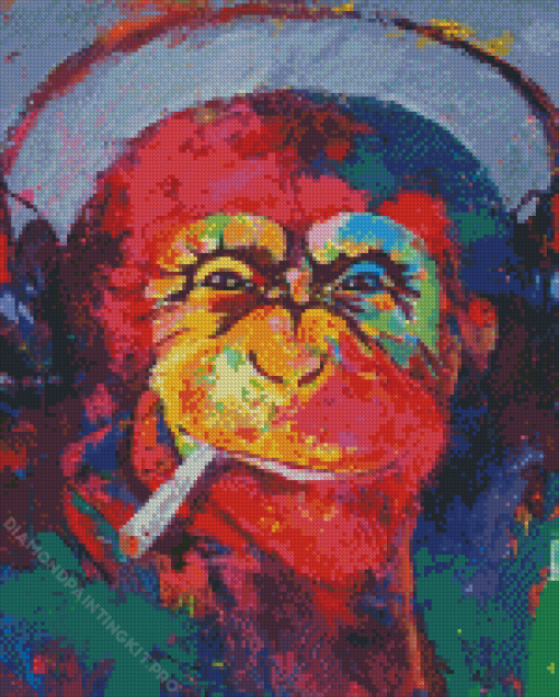 Colorful Monkey Diamond Painting