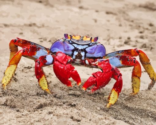 Colorful Crab Diamond Painting