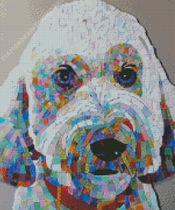 Colorful Mosaic Dog Diamond Painting