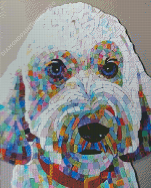 Colorful Mosaic Dog Diamond Painting