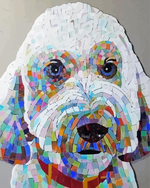 Colorful Mosaic Dog Diamond Painting
