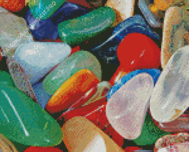 Colorful Stones Diamond Painting