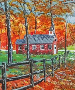 Country Schoolhouse Diamond Painting