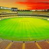 Cricket Stadium At Sunset Diamond Painting