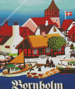 Denmark Bornholm Poster Diamond Painting