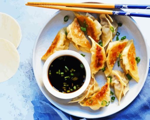 Dumplings Food Diamond Painting