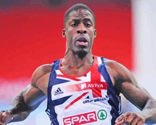 Dwain Chambers Athlete Diamond Painting