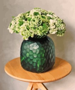 Flowers In Green Vase Diamond Painting