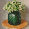 Flowers In Green Vase Diamond Painting