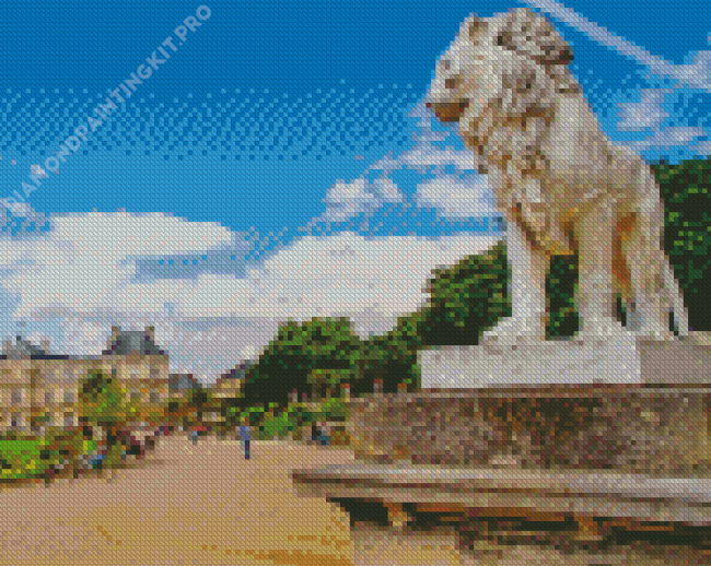 France Luxembourg Gardens Diamond Painting