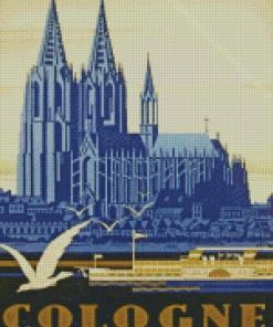 Gemany Cologne City Poster Diamond Painting