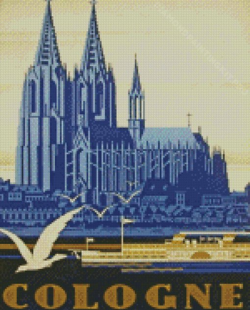 Gemany Cologne City Poster Diamond Painting