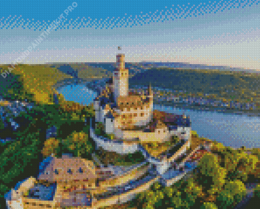 Germany Marksburg Castle Diamond Painting