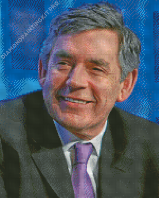 Gordon Brown British Prime Minister Diamond Painting