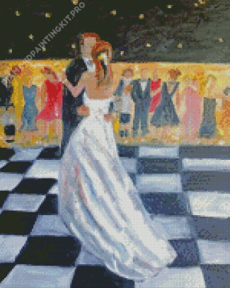Groom and Bride Wedding Dance Diamond Painting