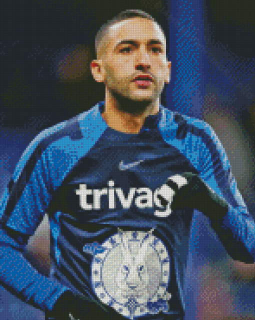 Hakim Ziyech Chelsea Player Diamond Painting