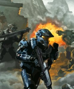 Halo Reach Video Game Diamond Painting