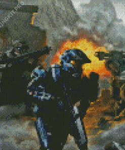 Halo Reach Video Game Diamond Painting