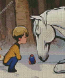 Horse and Boy Art Diamond Painting