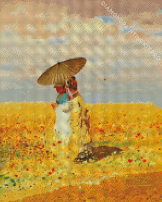 In The Wheat Fields By Giuseppe Diamond Painting