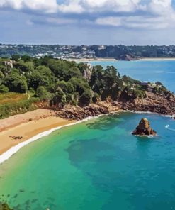 Jersey Channel Island Beach Diamond Painting