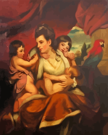 Lady Cockburn and Her Three Eldest Sons Diamond Painting