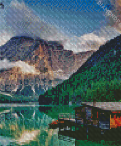 Lake Mountain Diamond Painting