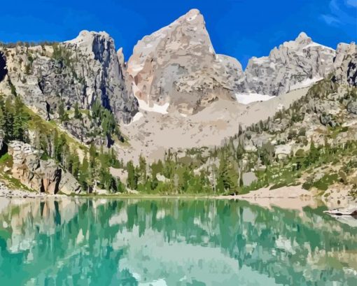 Lake Teton Diamond Painting