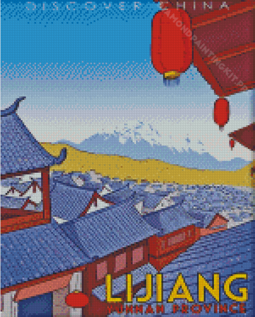 Lijiang Poster Art Diamond Painting