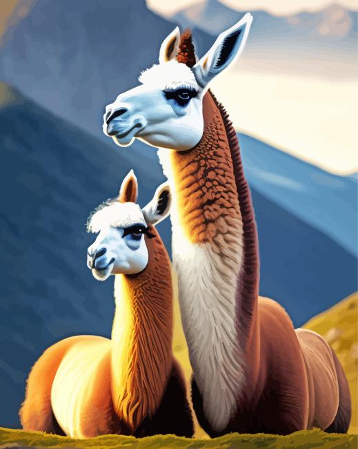 Llamas Diamond Painting