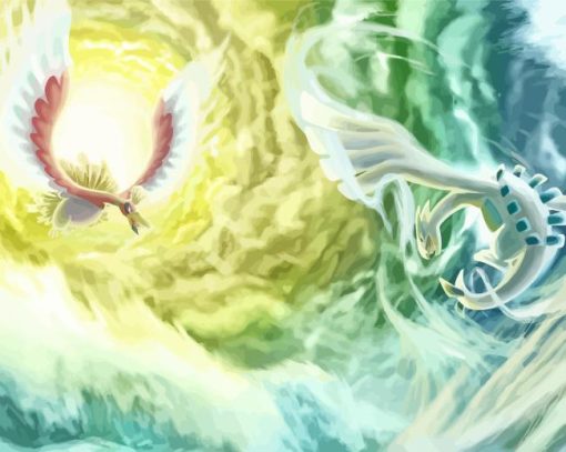 Lugia Vs Ho Oh Pokemon Diamond Painting