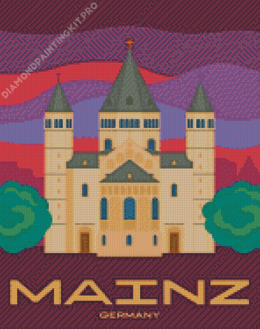 Mainz Germany Poster Diamond Painting