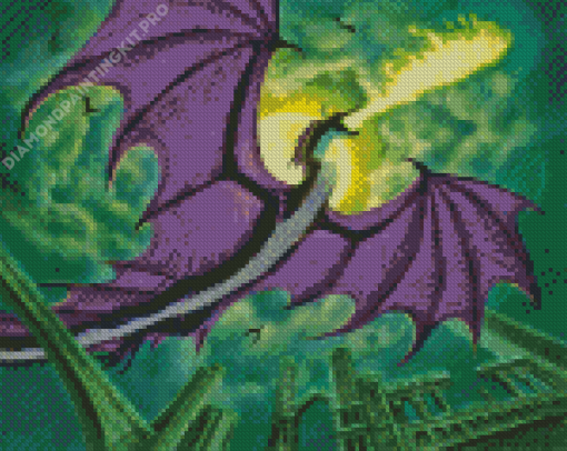 Maleficent Dragon Diamond Painting