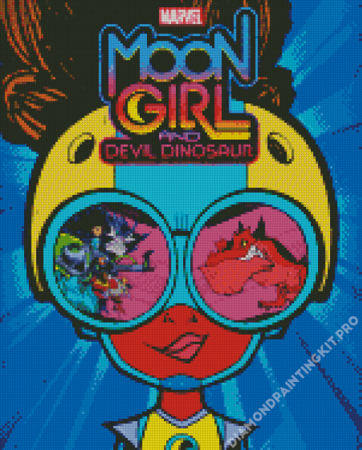 Moon Girl Poster Diamond Painting