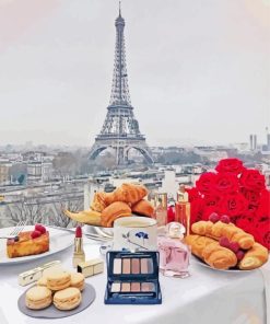 Morning Breakfast In Paris Diamond Painting