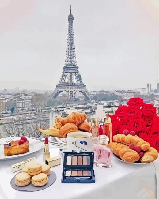 Morning Breakfast In Paris Diamond Painting