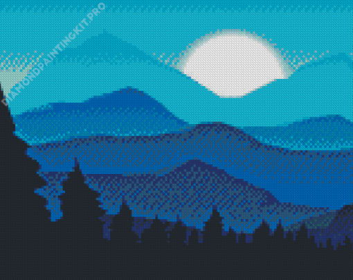 Mountain Horizon Diamond Painting