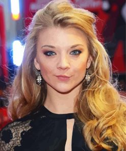 Natalie Dormer In Black Diamond Painting