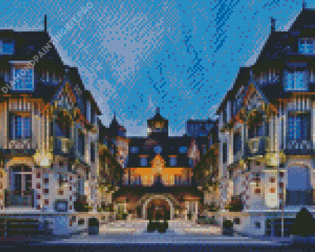 Normandy Deauville Buildings Diamond Painting