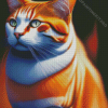 Orange and White Cat Diamond Painting