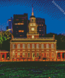 Philadelphia Independence Hall Diamond Painting