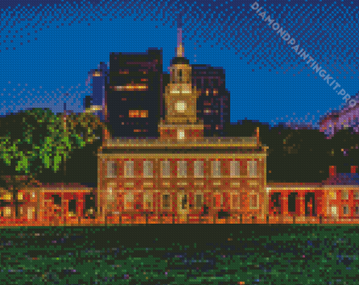 Philadelphia Independence Hall Diamond Painting